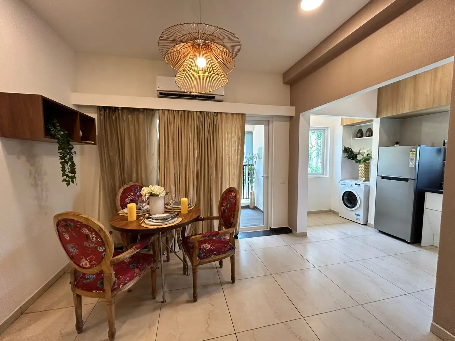 Open, step-free living and dining area