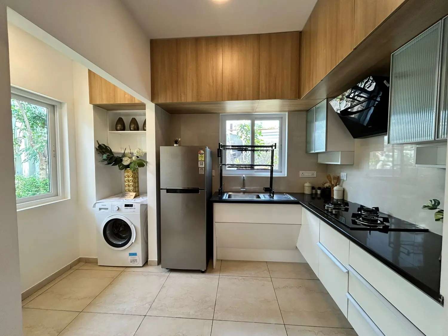 Fully-fitted modular kitchen