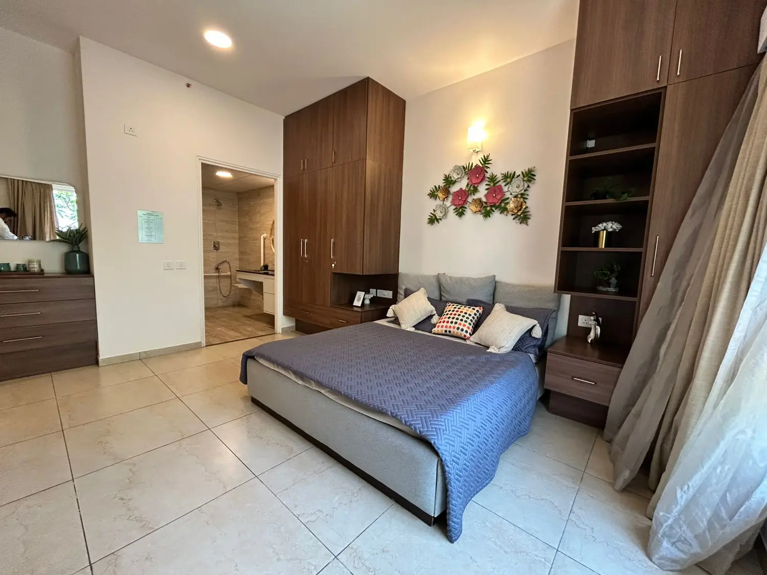 Master bedroom with ensuite bathroom